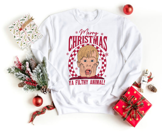 Home Alone Themed Christmas Sweatshirt