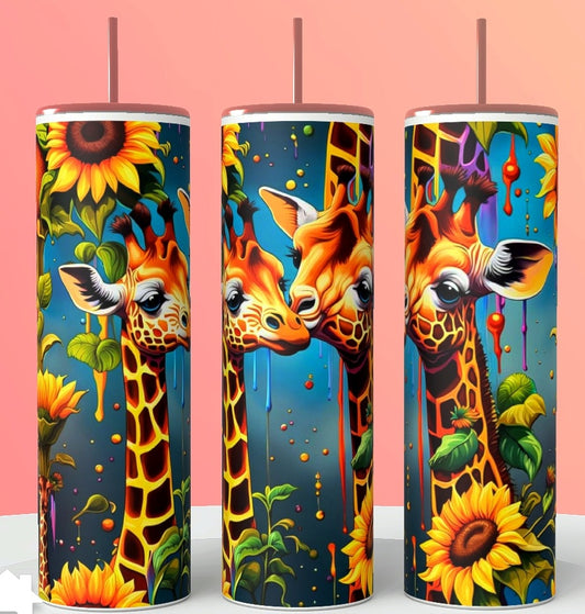 Giraffe 20oz Stainless Steel Tumbler